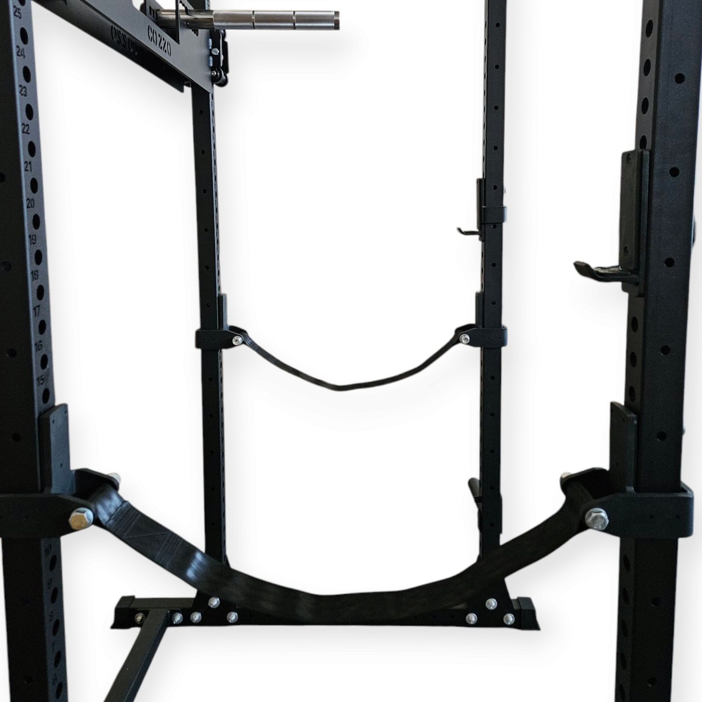 Coppia di Safety Straps professionali per allenamento in sicurezza, ideali per squat e panca piana.