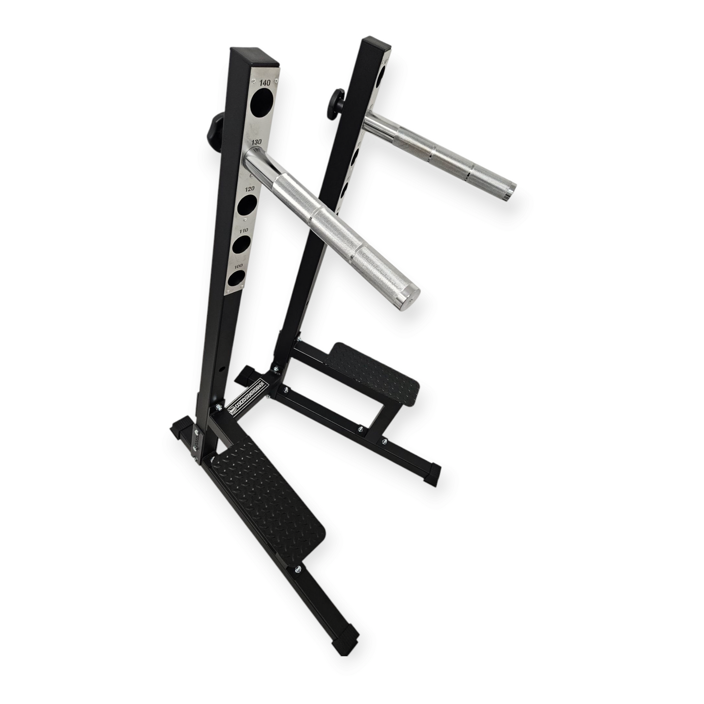 Dettaglio Parallele Cromate e Zigrinatura Forte Dip Station Pro Gara 1.0 Cozzo Strength