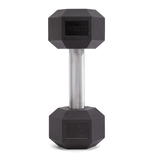 Dettaglio acciaio cromato e zigrinatura manubrio 7.5 kg Cozzo Strength