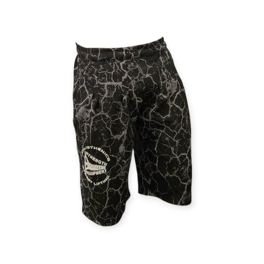 Dettaglio girovita elasticizzato e tessuto traspirante Bermuda Cozzo Strength - Libertà di movimento estrema per gambe e allenamento funzionale.