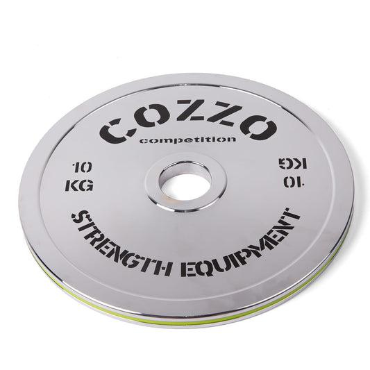 Disco 10 kg Acciaio Cromato Cozzo Strength - Design Sottile per Carichi Elevati