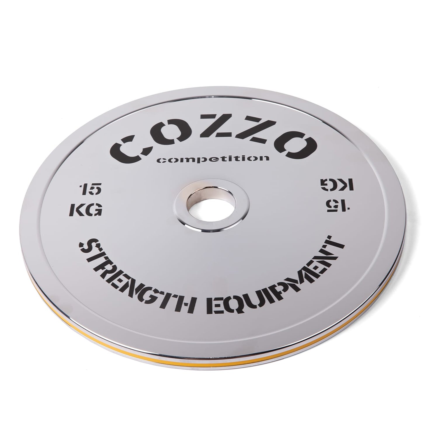 Disco 15 kg Acciaio Cromato Cozzo Strength - Spessore Sottile da Competizione