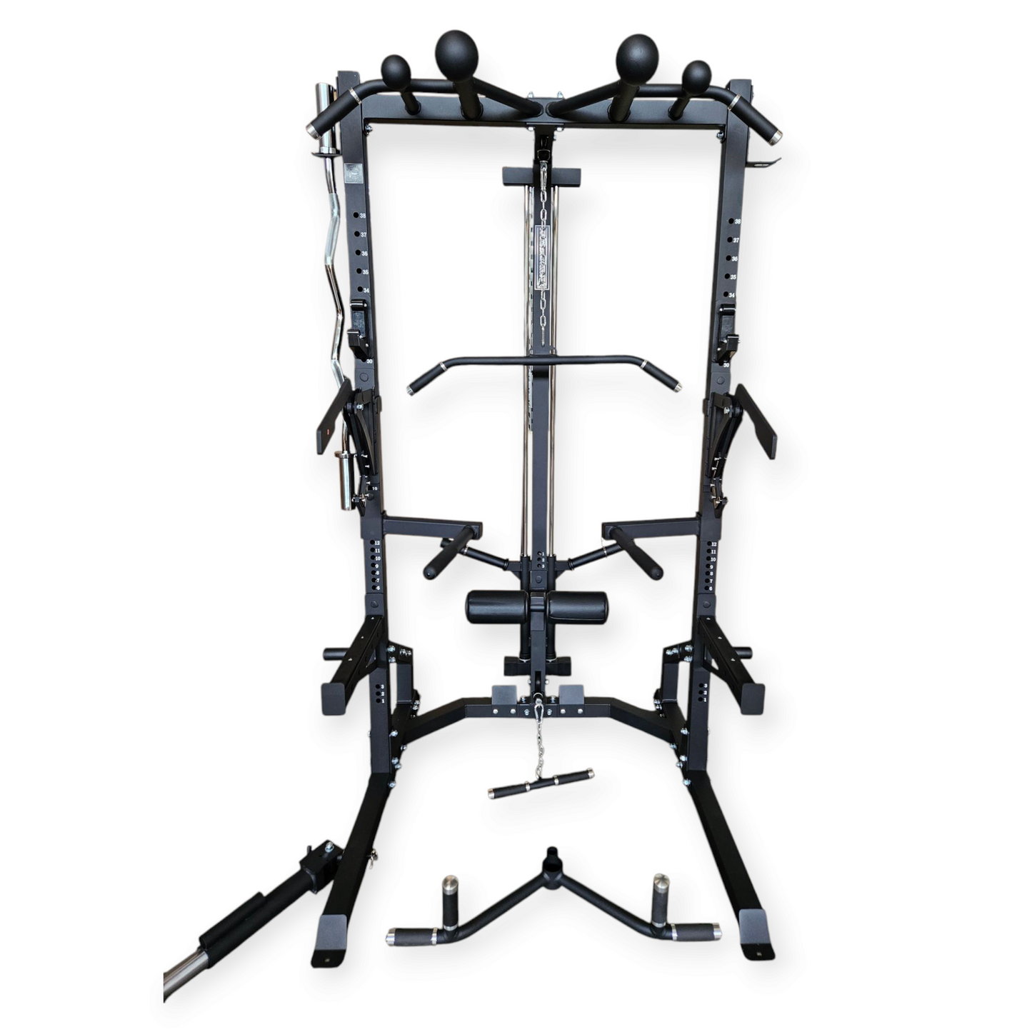 Half Rack PRO Multistazione + Lat Machine – Cozzo Strength Equipment