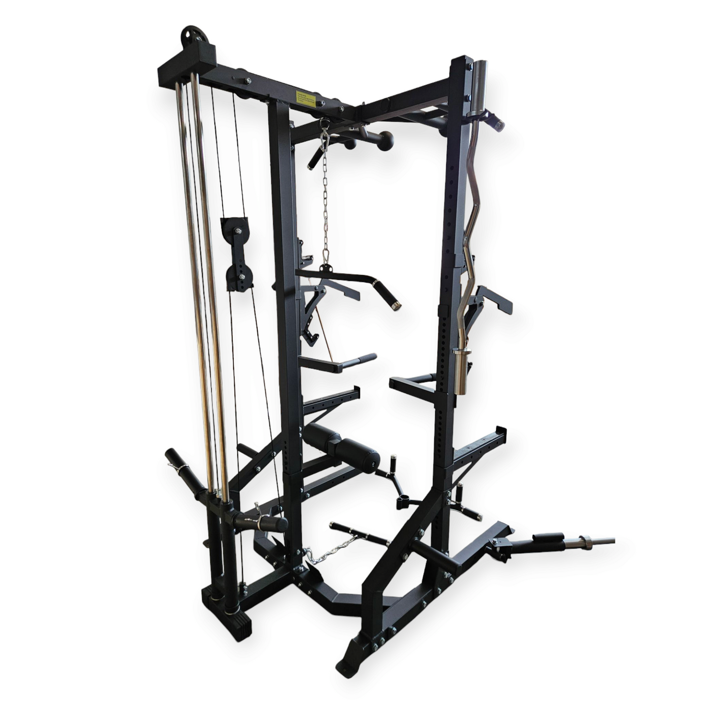 Half Rack PRO Multistazione + Lat Machine – Cozzo Strength Equipment