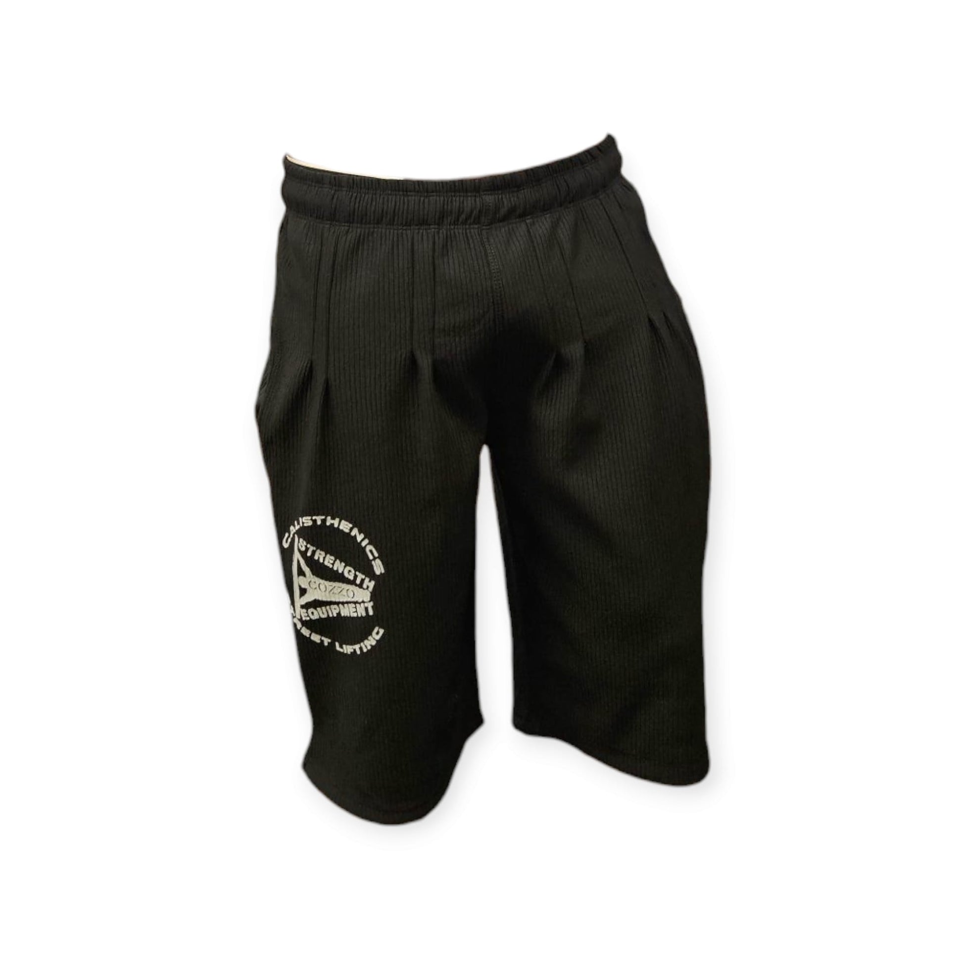 Bermuda sportivi Cozzo Strength Equipment - Pantaloncini da allenamento con taglio atletico sopra il ginocchio per squat e movimenti esplosivi.