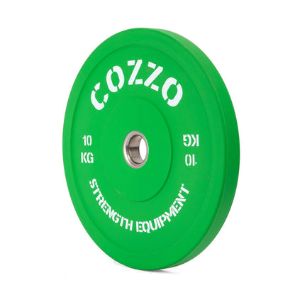 Bumper Plate 10 kg Cozzo Strength - Disco Gommato Verde Crossfit