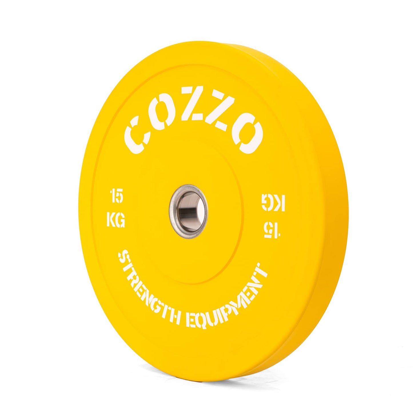 Bumper Plate 15 kg Cozzo Strength - Disco Gommato Giallo Training