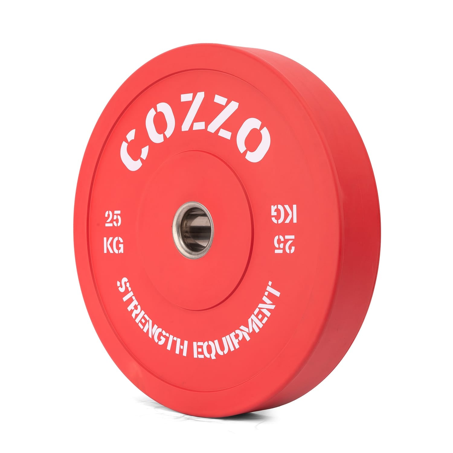 Bumper Plate 25 kg Cozzo Strength - Disco Gommato Rosso Competition