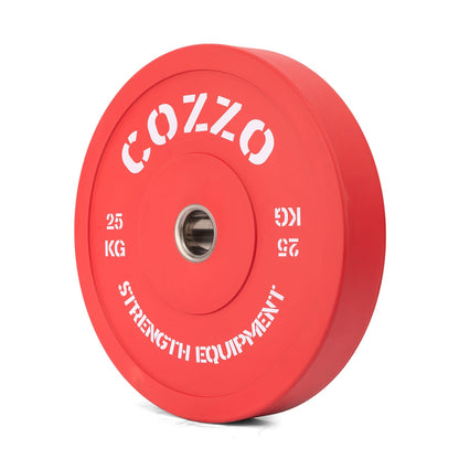 Bumper Plate 25 kg Cozzo Strength - Disco Gommato Rosso Competition
