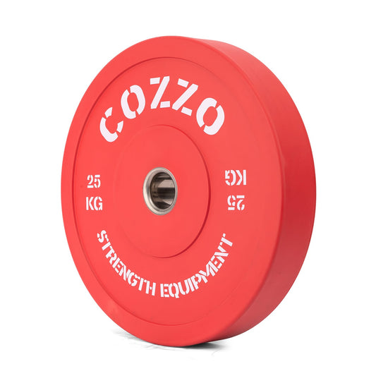 Bumper Plate 25 kg Cozzo Strength - Disco Gommato Rosso Competition