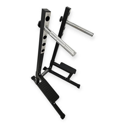 Dettaglio Parallele Cromate e Zigrinatura Forte Dip Station Pro Gara 1.0 Cozzo Strength