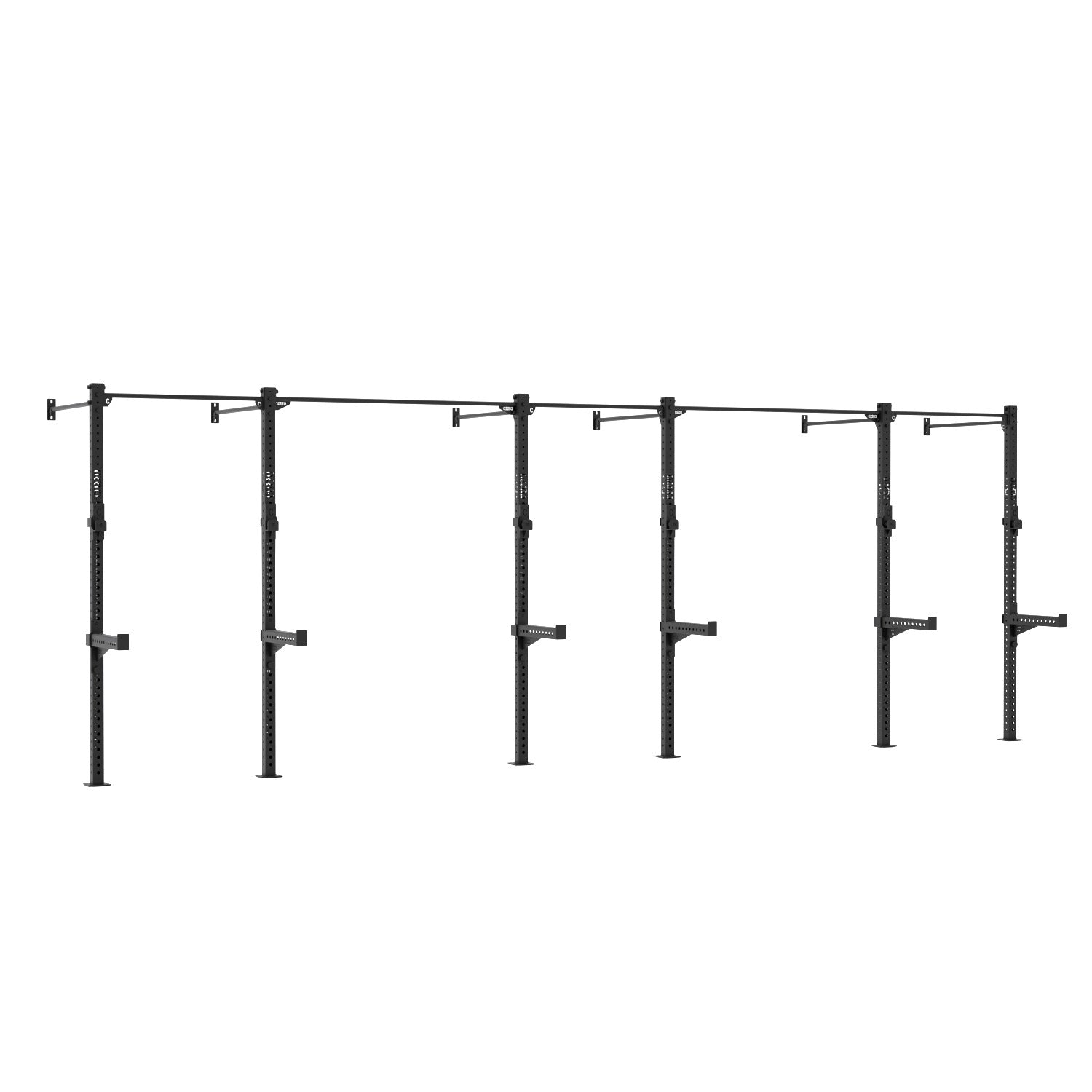 Dettaglio bulloneria zincata e speciale verniciatura a polvere per esterno Half Rack Cozzo Strength, massima stabilità e protezione contro la corrosione per centri sportivi e home gym.