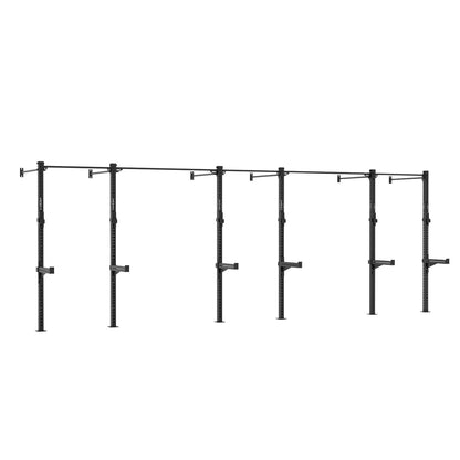 Dettaglio bulloneria zincata e speciale verniciatura a polvere per esterno Half Rack Cozzo Strength, massima stabilità e protezione contro la corrosione per centri sportivi e home gym.