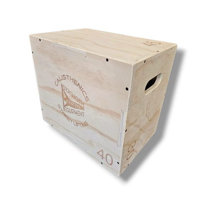 Dettaglio dimensioni ridotte Plyo Box SMALL Cozzo Strength, piattaforma stabile per esercizi di agilità e potenziamento arti inferiori.