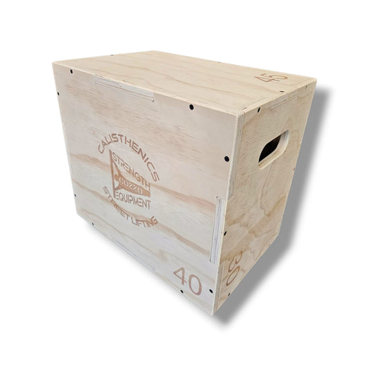 Dettaglio dimensioni ridotte Plyo Box SMALL Cozzo Strength, piattaforma stabile per esercizi di agilità e potenziamento arti inferiori.