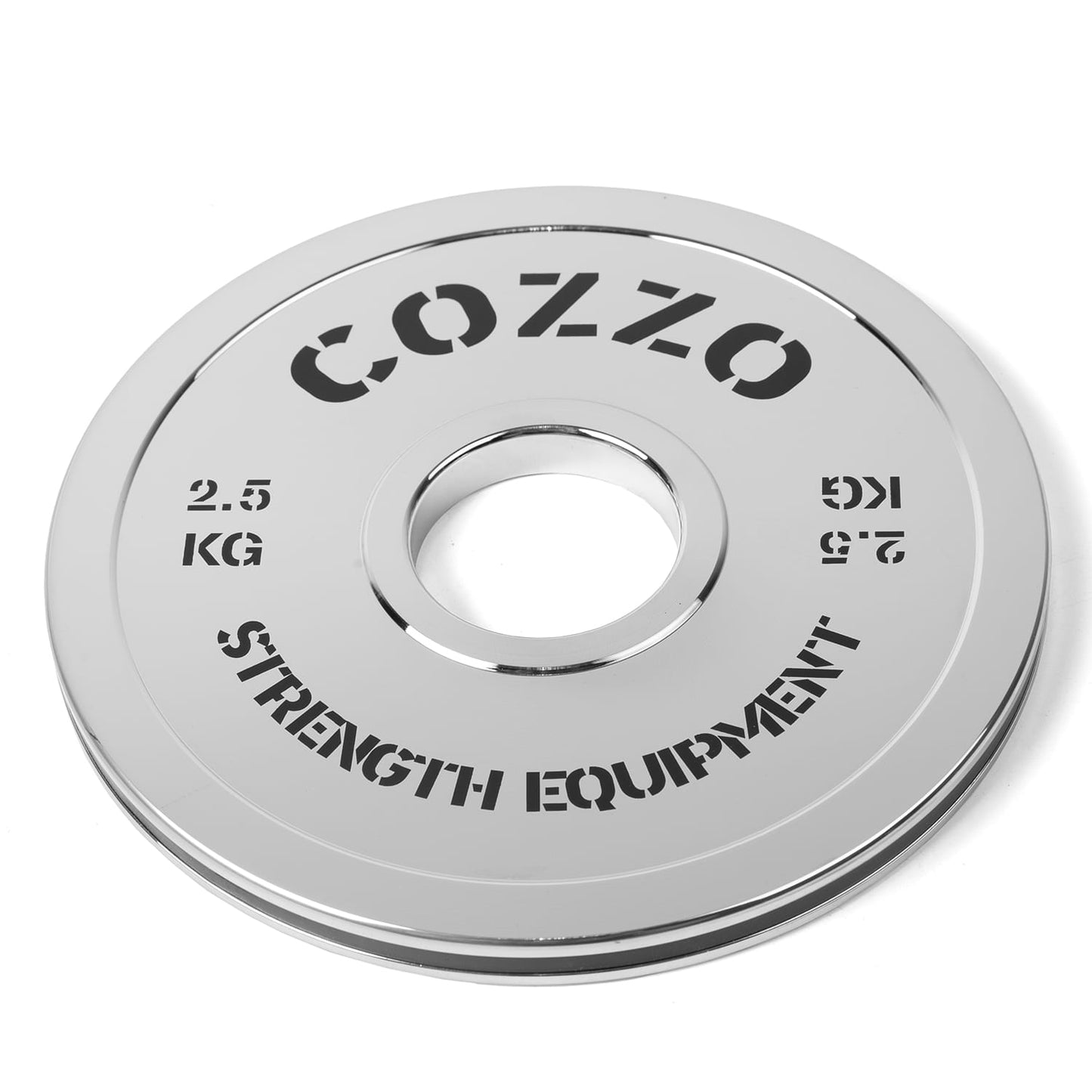 Dettaglio finitura a specchio Disco 2,5 kg Cromato Cozzo Strength