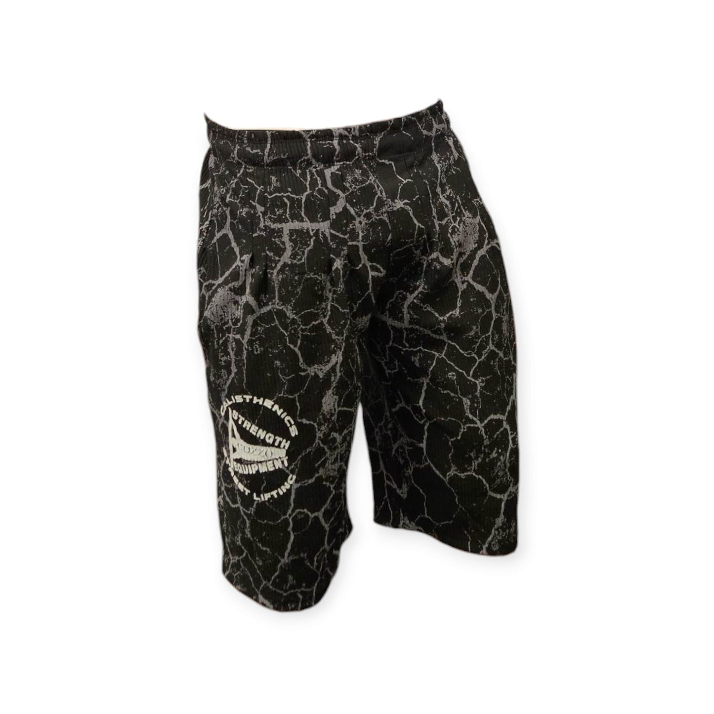 Dettaglio girovita elasticizzato e tessuto traspirante Bermuda Cozzo Strength - Libertà di movimento estrema per gambe e allenamento funzionale.
