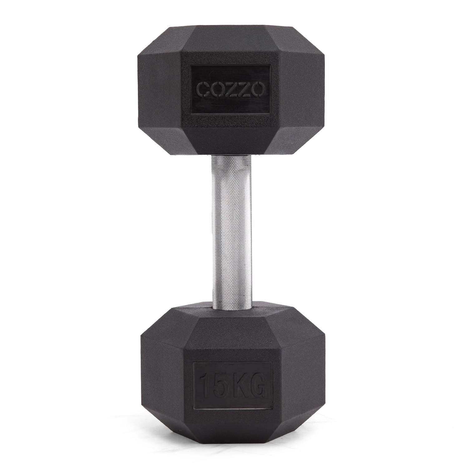 Dettaglio grip antiscivolo impugnatura cromata 15 kg Cozzo Strength