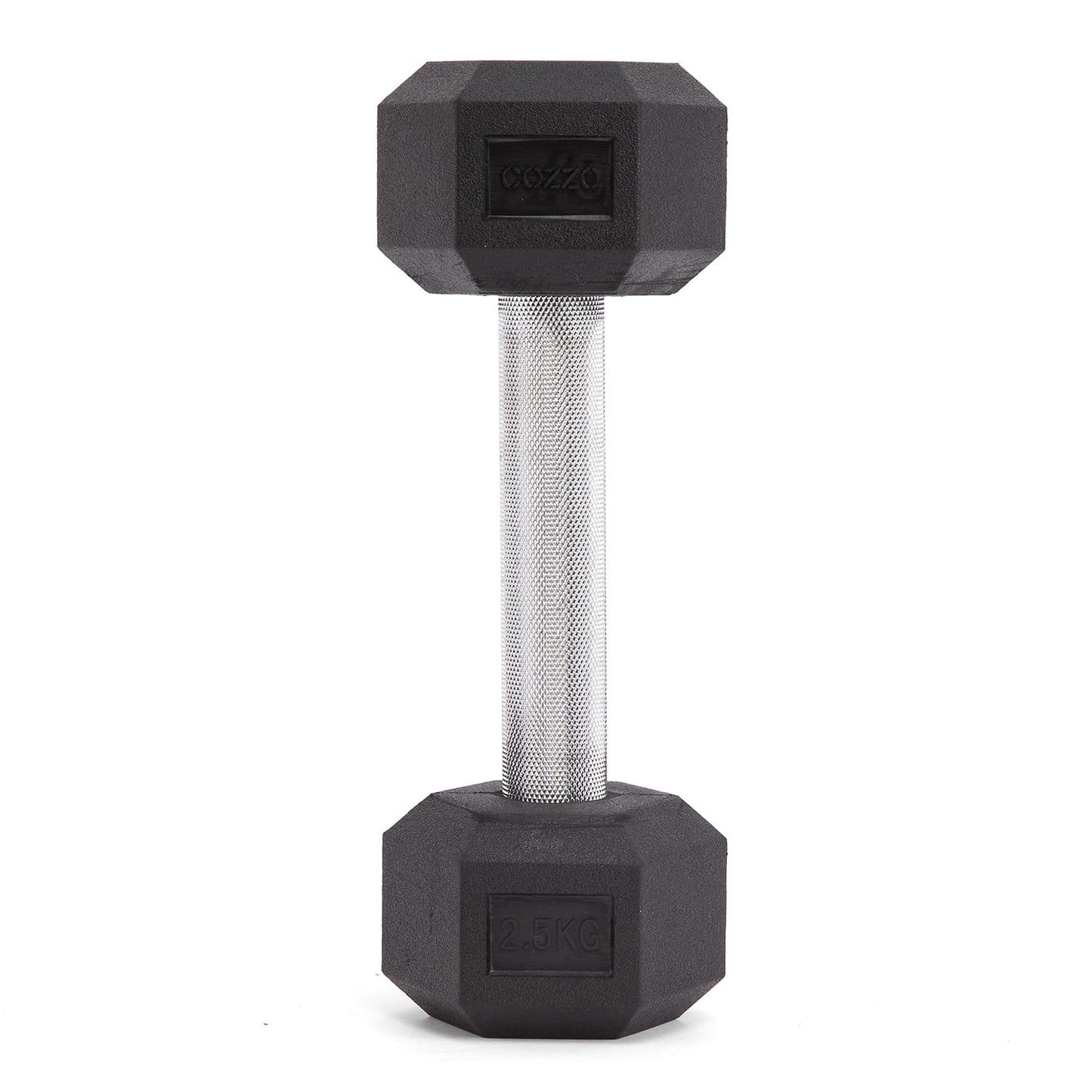 Dettaglio impugnatura ergonomica zigrinata manubrio 2.5 kg Cozzo Strength