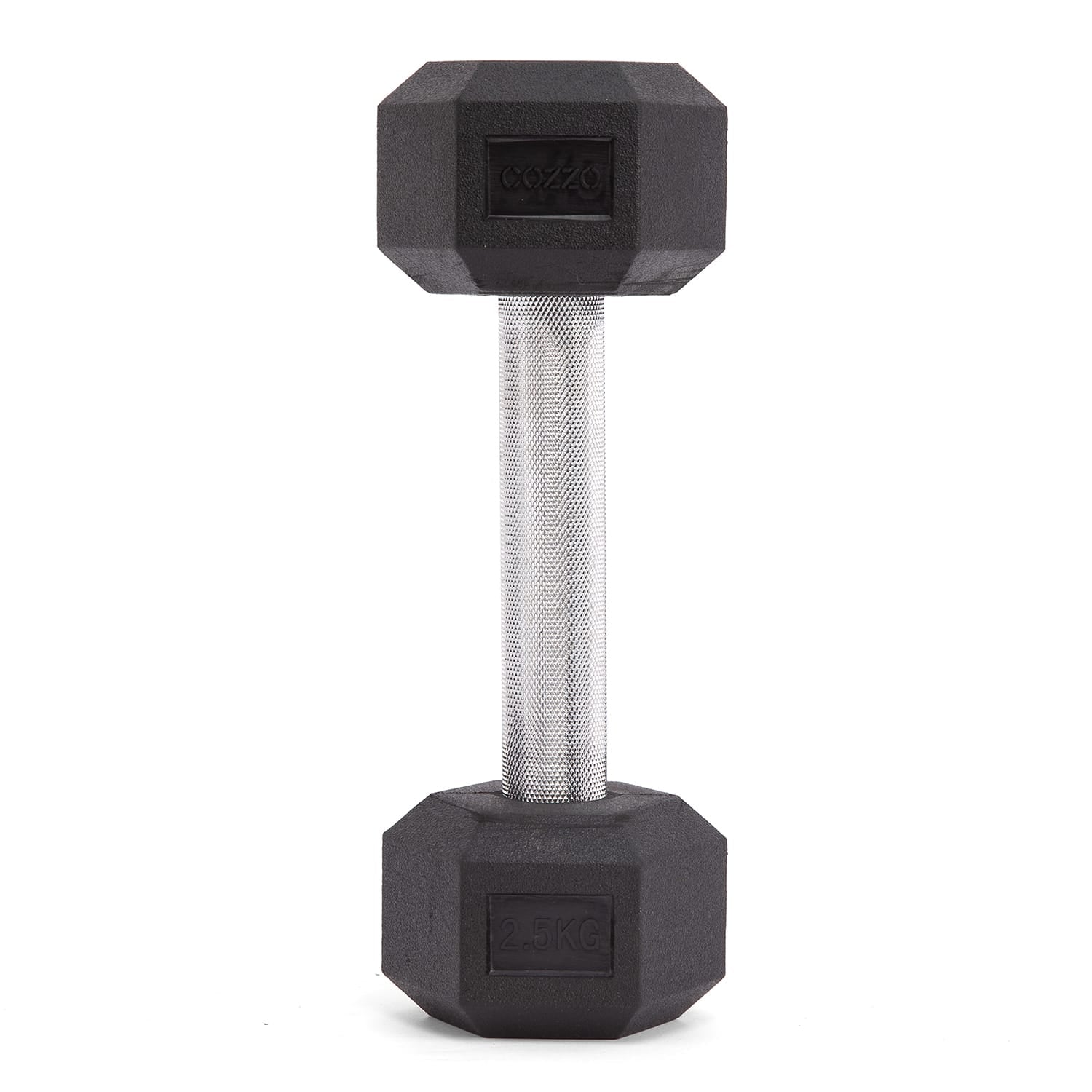 Dettaglio impugnatura ergonomica zigrinata manubrio 2.5 kg Cozzo Strength