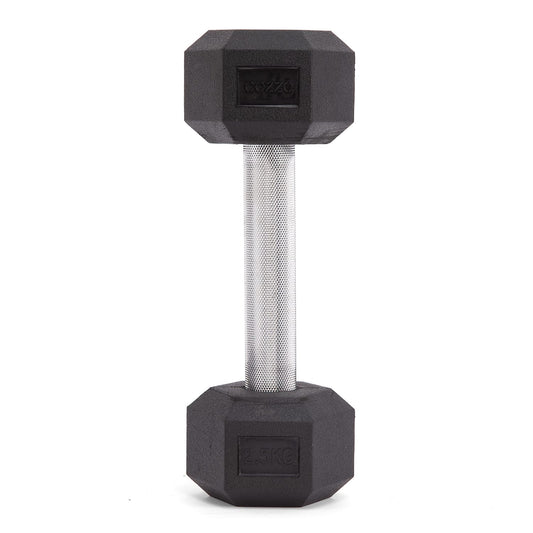 Dettaglio impugnatura ergonomica zigrinata manubrio 2.5 kg Cozzo Strength