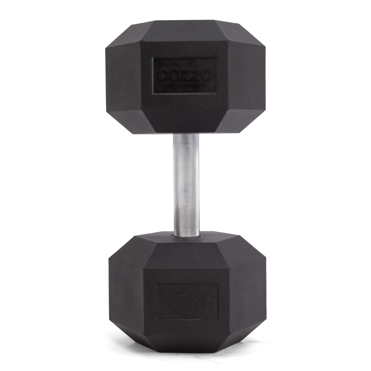 Dettaglio protezione urti e cadute manubrio 35 kg Cozzo Strength
