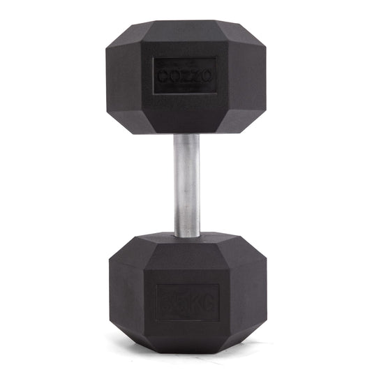 Dettaglio protezione urti e cadute manubrio 35 kg Cozzo Strength