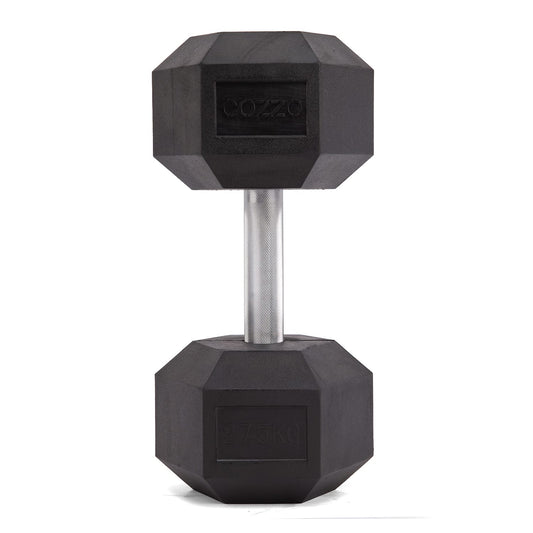 Dettaglio spessore gomma protettiva manubrio 27.5 kg Cozzo Strength