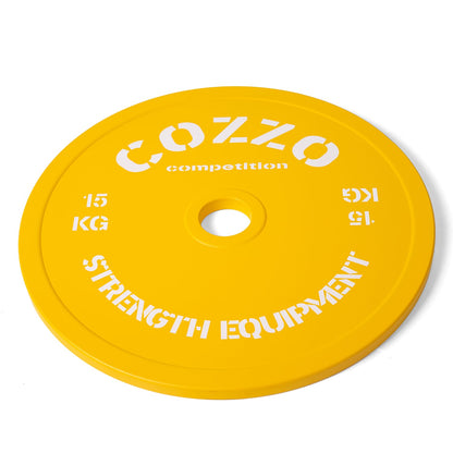 Dettaglio spessore ridotto Disco Calibrato 15kg Cozzo Strength Equipment