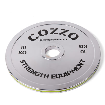 Disco 10 kg Acciaio Cromato Cozzo Strength - Design Sottile per Carichi Elevati