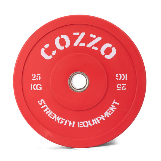 Disco Bumper 25 kg Cozzo Strength - Gomma Alta Densità e Boccola Acciaio