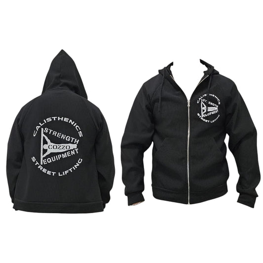 Felpa sportiva Cozzo Strength Equipment con logo alta qualità - Hoodie invernale calda e resistente per atleti e appassionati di sollevamento pesi.