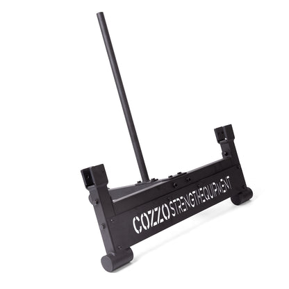 Leva da stacco doppia professionale PRO Cozzo Strength Equipment, sollevatore bilanciere full deadlift jack in acciaio per Powerlifting e Strongman.