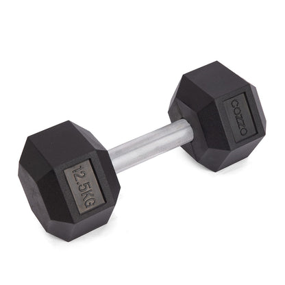 Manubrio Esagonale 12.5 kg Cozzo Strength - Peso Gommato per Allenamento Funzionale