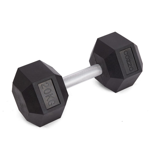 Manubrio Esagonale 20 kg Cozzo Strength - Coppia Manubri Professionali Box Crossfit