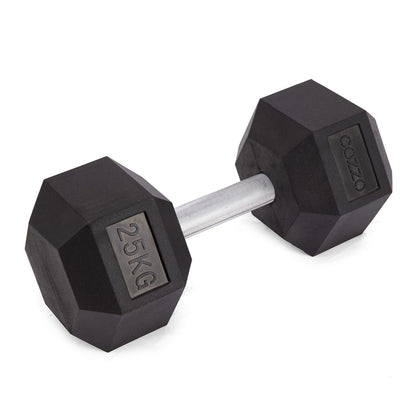 Manubrio Esagonale 25 kg Cozzo Strength - Hex Dumbbell per Palestra e Home Gym