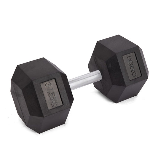 Manubrio Esagonale 37.5 kg Cozzo Strength - Manubrio Gommato Professionale