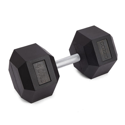 Manubrio Esagonale 40 kg Cozzo Strength - Il Massimo del Carico Hex Dumbbell