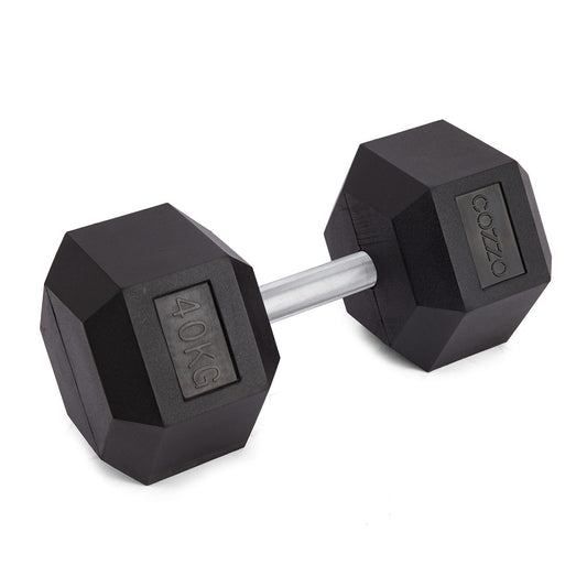 Manubrio Esagonale 40 kg Cozzo Strength - Il Massimo del Carico Hex Dumbbell