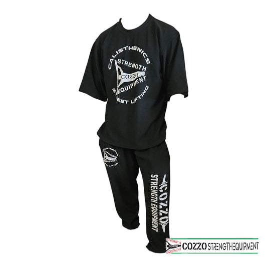 Pantaloni Tuta Joggers Cozzo Strength Equipment - Pantaloni sportivi con polsini alle caviglie e vestibilità slim-fit per un look da palestra professionale.