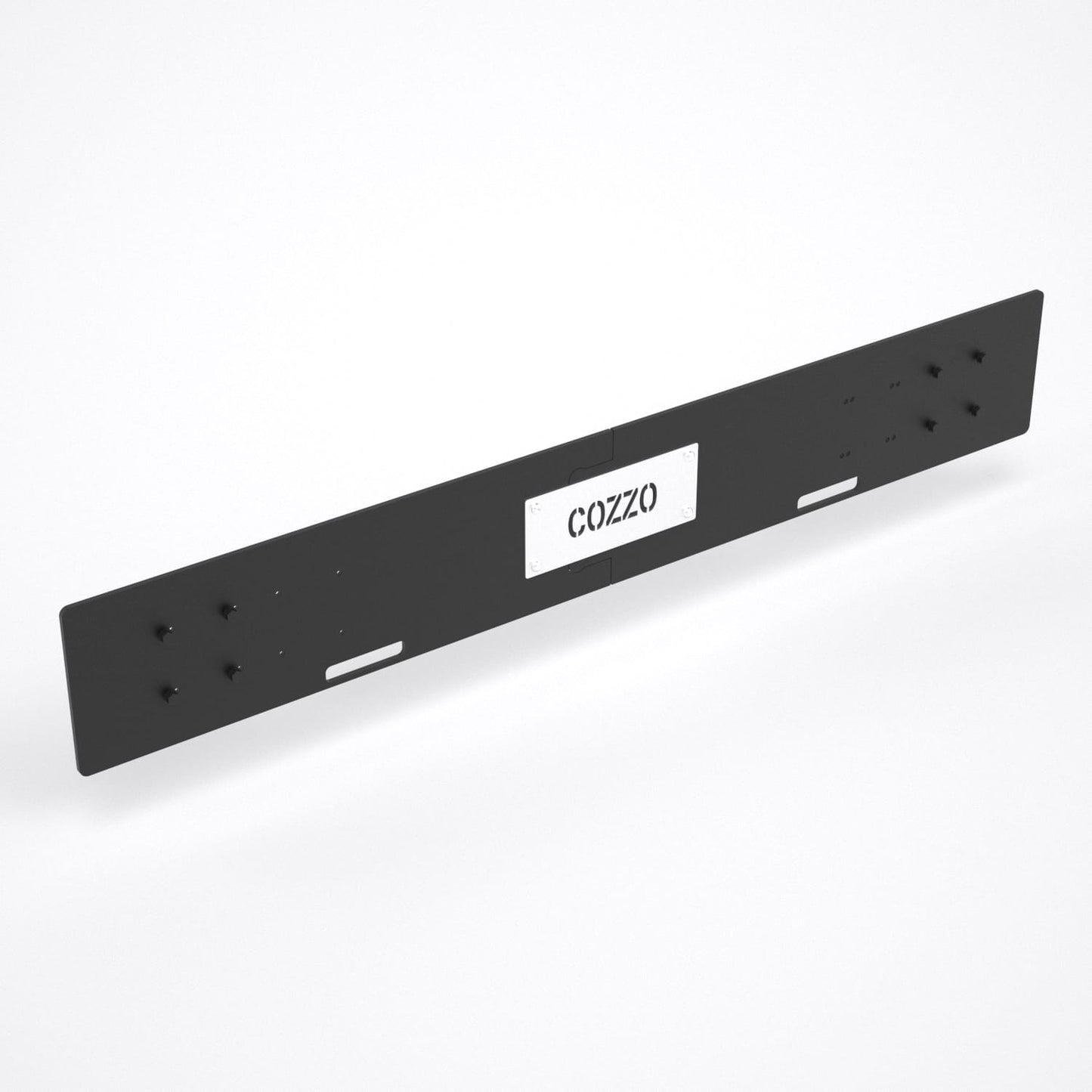 Piastra di ancoraggio doppia Cozzo Strength per 2 montanti Rig/Rack, sistema a puzzle zincato e verniciato con kit bulloneria incluso.