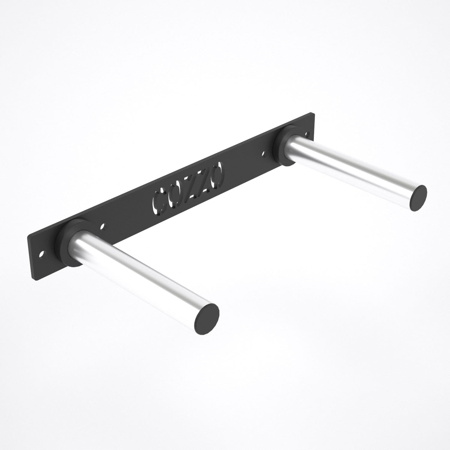 Portadischi olimpionico da parete 2 Pin 2.0 Cozzo Strength Equipment, altezza 66cm, acciaio 8mm con pin cromati.