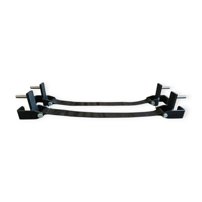 Sistema Safety Straps PRO Cozzo Strength installato su Power Rack 60x60 con pin in acciaio da 20mm.