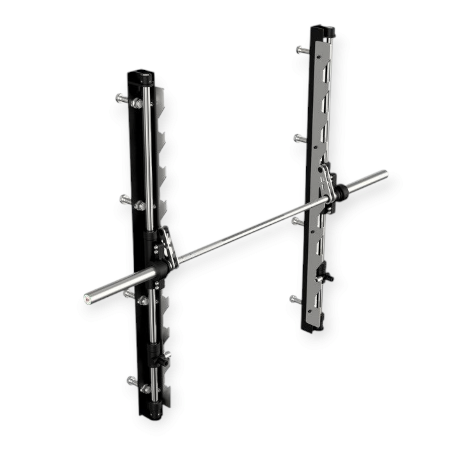 Sistema Smith Machine per Rack Cozzo Strength Equipment montato su struttura Pro Elite con bilanciere olimpionico da 20kg.