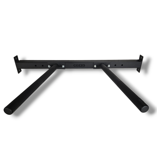 Dip Station Pro per Rack con parallele convergenti da 42 mm e finitura Super Grip nero.
